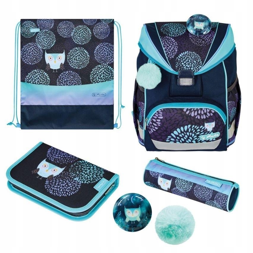 Aktovka - Ultralight Plus Flower Owl Herlitz School Bag