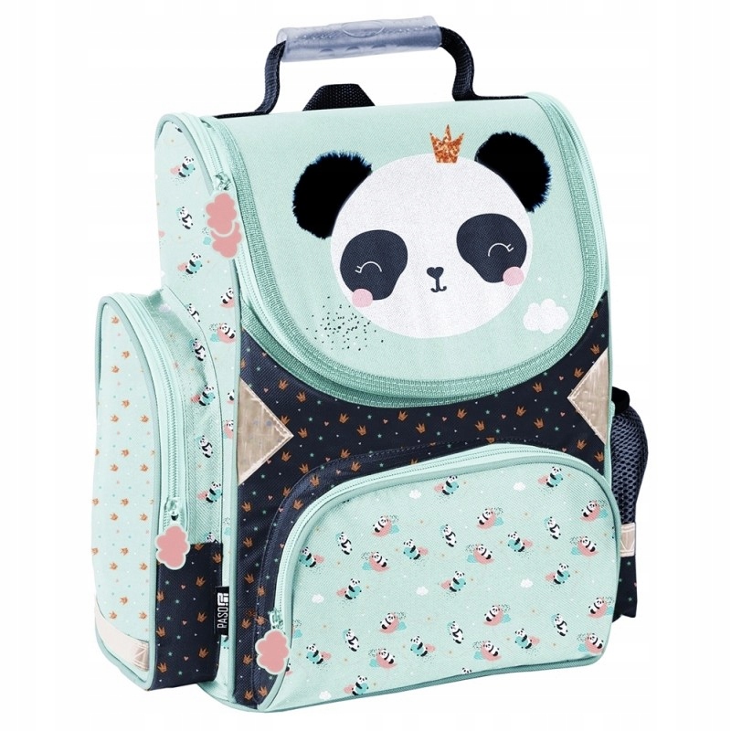 Aktovka - Školská taška panda mincovne dievča paso