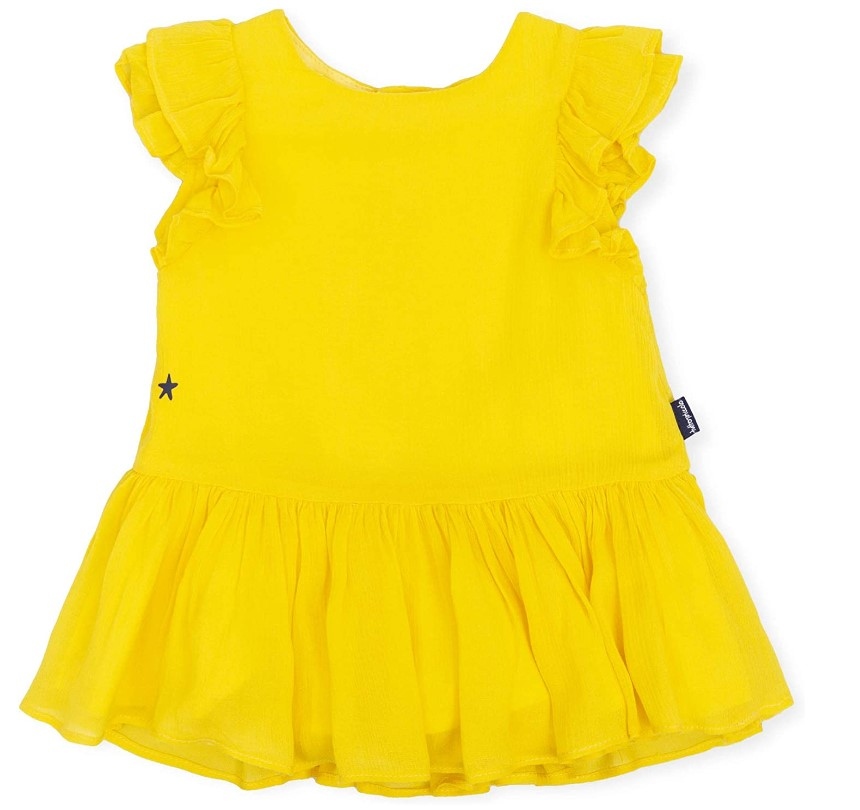 Dievčenské šaty - Jednoduché mini tutto piccolo šaty veľkosť 138