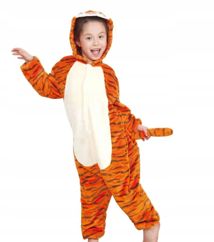 Pyžamo, župán - Onesie (kombinézy) Luno Veľkosť 134 oranžová