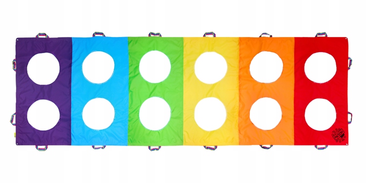 Rainbow Animation Mat s otvormi 1x3 m Akson