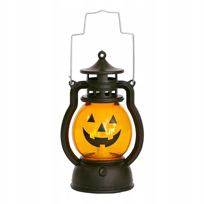 Plastový tekvicový lampáš, 8 cm