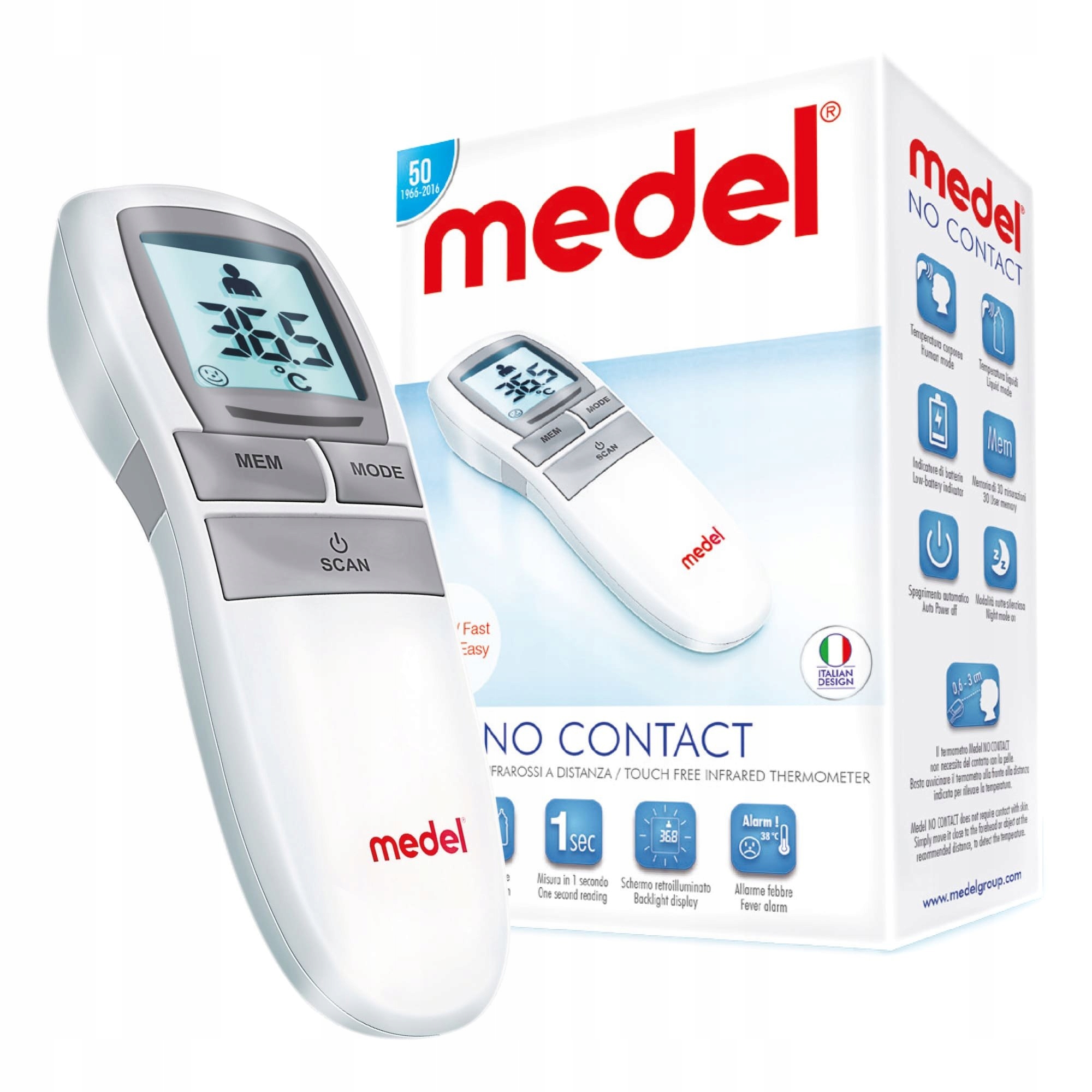 Medel No Contact Non -Kontaktný teplomer