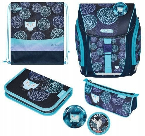 Aktovka - Schoolbag Filolight plus kvetinová sova