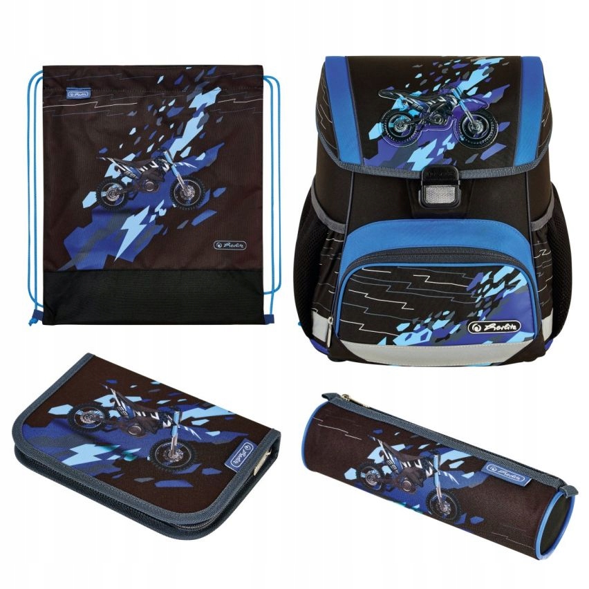 Aktovka - Herlitz Loop Plus Comoucross School Bag