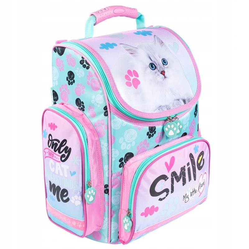 Aktovka - Školská školská taška Pastel Cat 15l St.