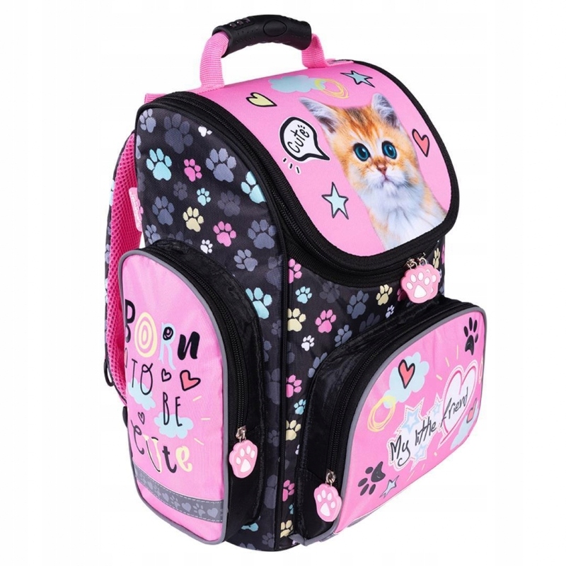 Aktovka - Školský školský vak Pink Cat St.