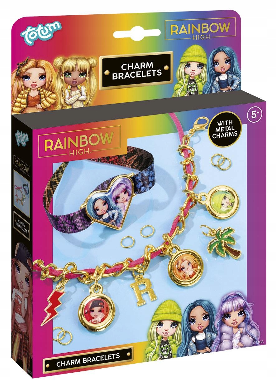 Kreatívna sada - Kreatívna súprava Totum na výrobu náramkov Rainbow High pre dievčatá