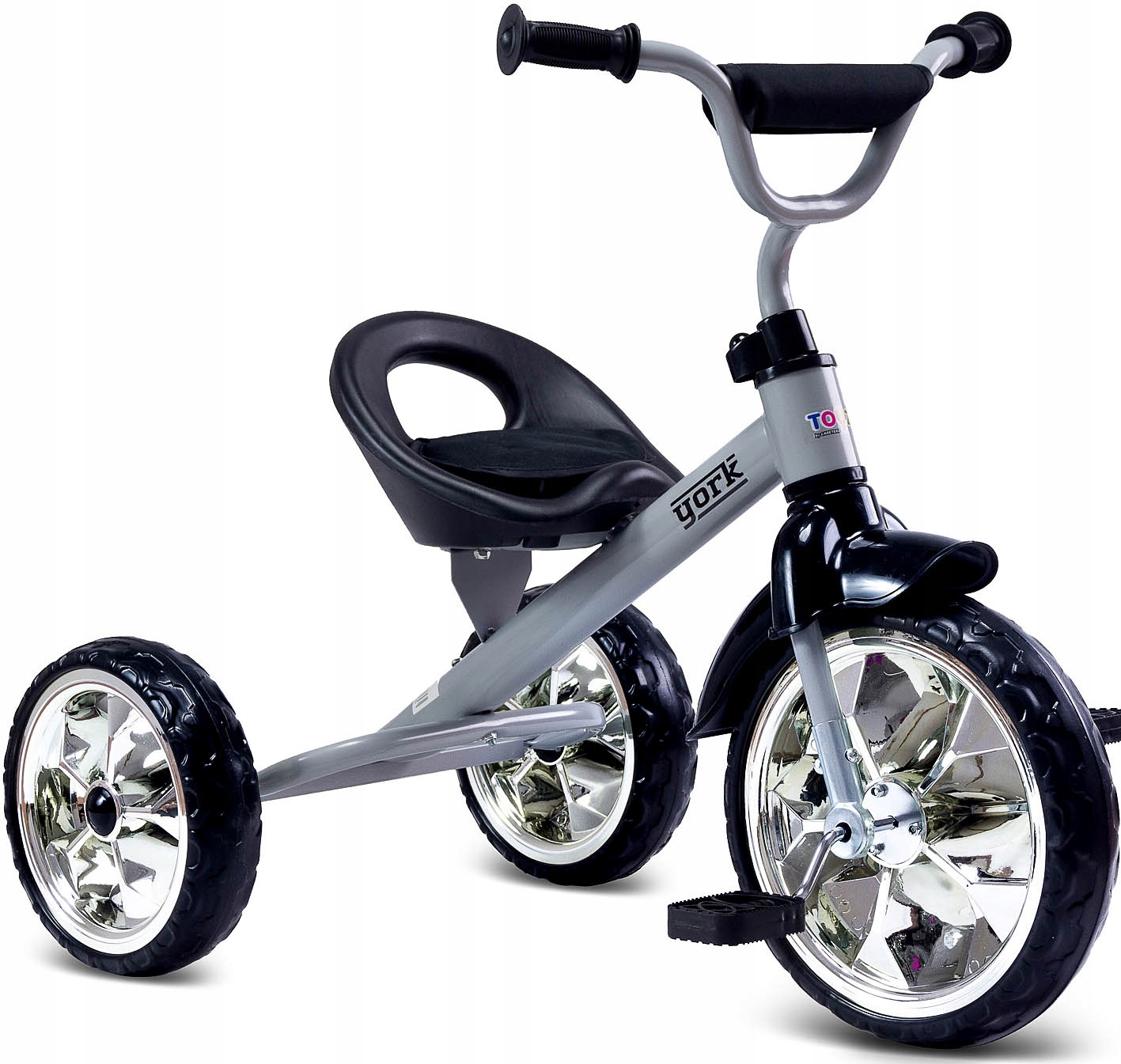 Trojkolka Toyz York strieborná