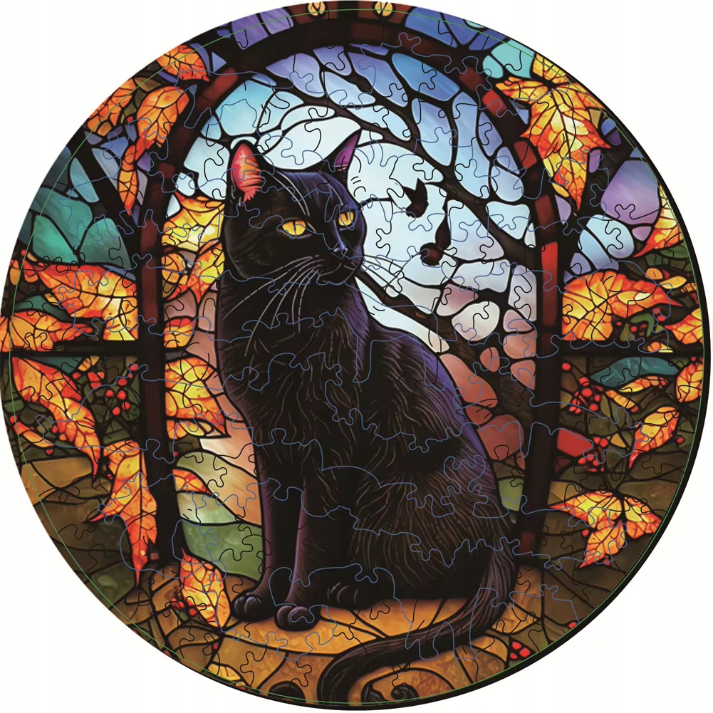 Drevené puzzle Drevené puzzle Mačky Jigsaw 210 dielikov Drevené puzzle Mačky bozk Láska za aranžovanie Skladací Romantický darček pre pár Jej ho Drevené puzzle Mačky milujú bozk
