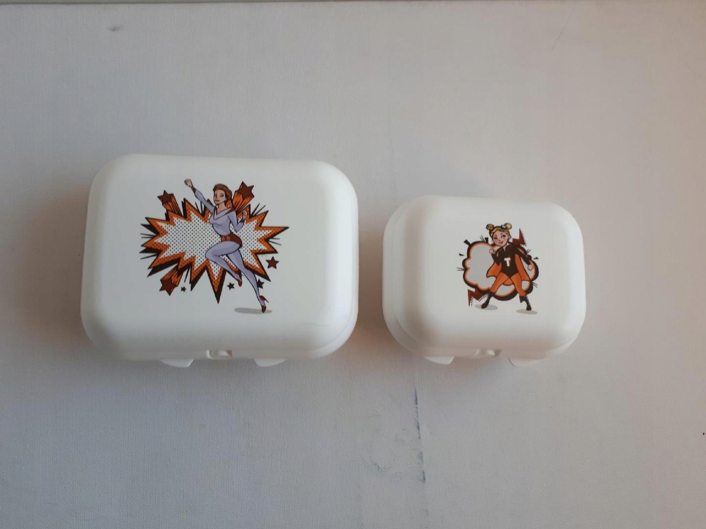 Detský desiatový box, fľaša - Tupperware Raňajky, skvelí hrdinovia