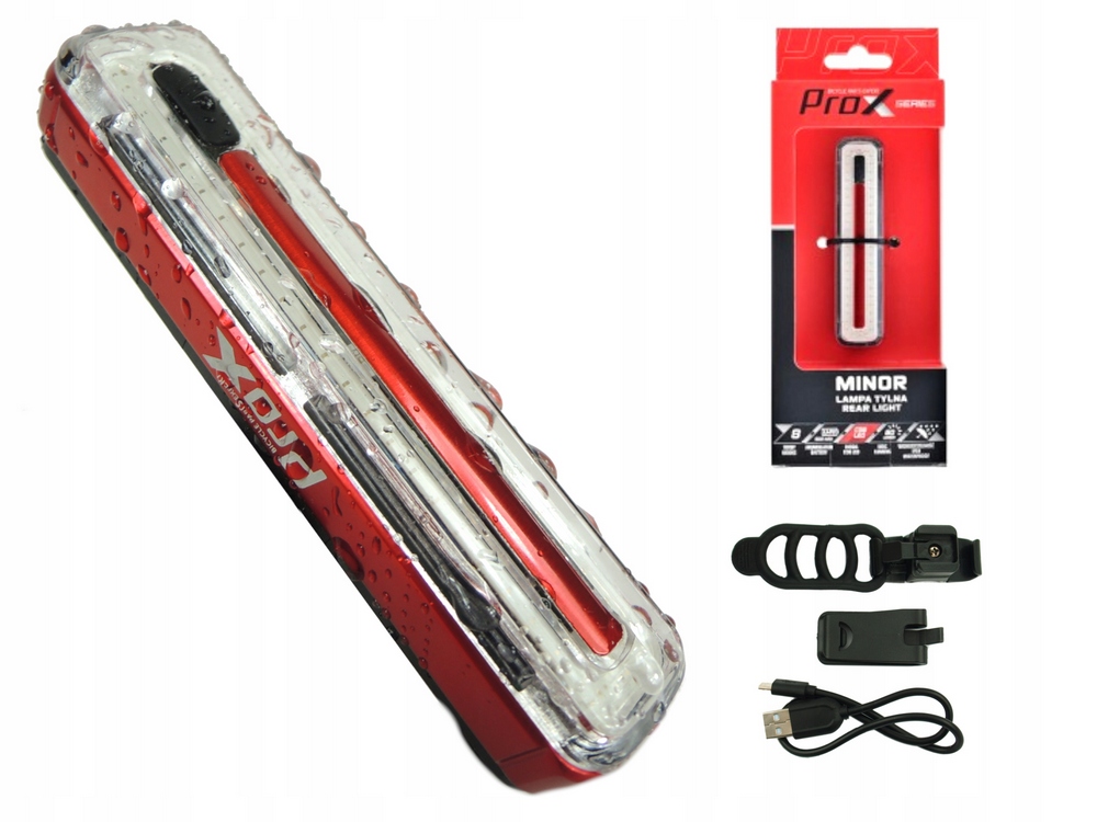 Zadná lampa prox menší USB 60 Lumens Chip