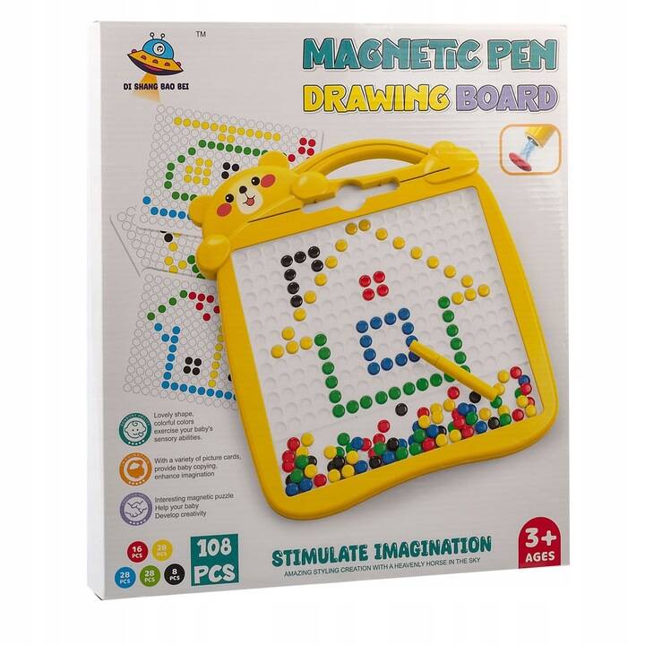 Kriedová, magnetická tabuľa - MOZAIKA HÁDANKA, MAGNETICKÁ DOSKA, MEDVEĎ, PRE DETI