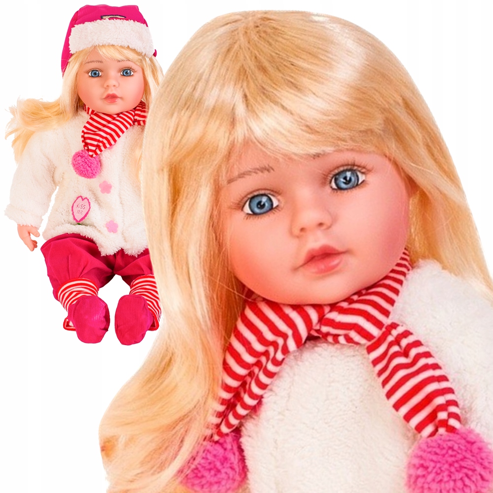 VEĽKÁ BÁBIKA DORIS HOVORÍ A SPIEVA PO POĽSKY BABY 60 cm INTERAKTÍVNA