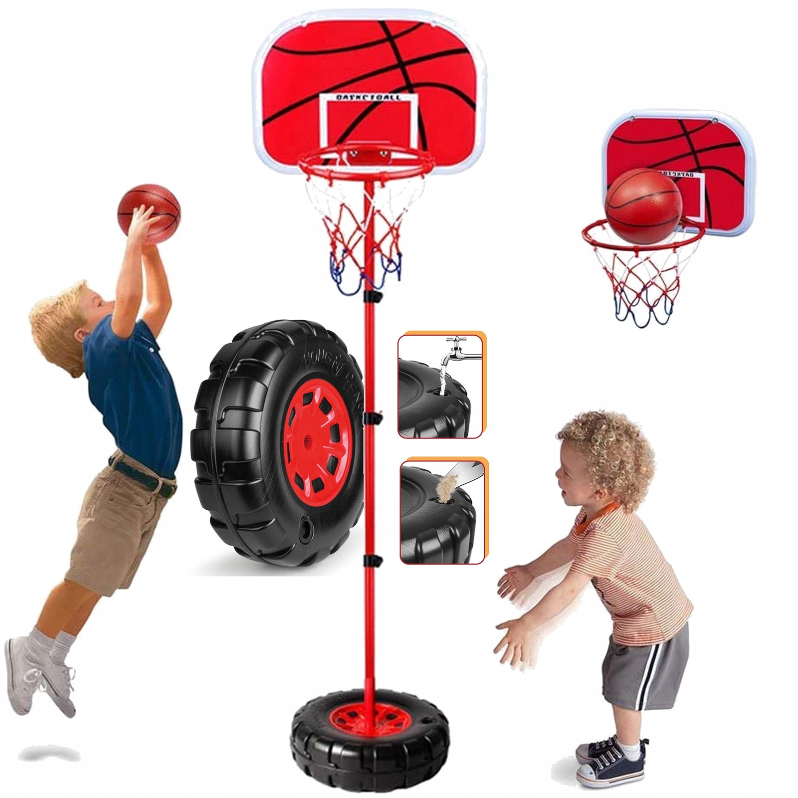 Basketbalová súprava Sfera, viacfarebná, s loptou a pumpou