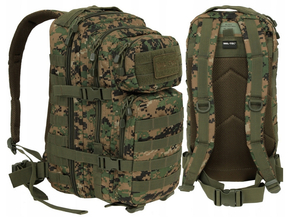 Taktický batoh Mil-Tec Assault Pack Small 20 l - Digital Woodland