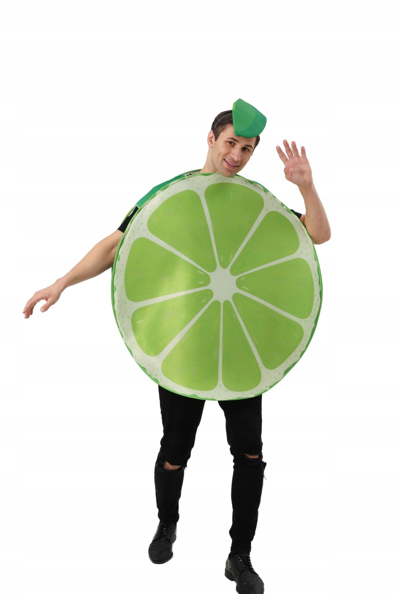 Zábavné halloweenske cosplay kostýmy s citrónovým jedlom pre dospelých aj deti