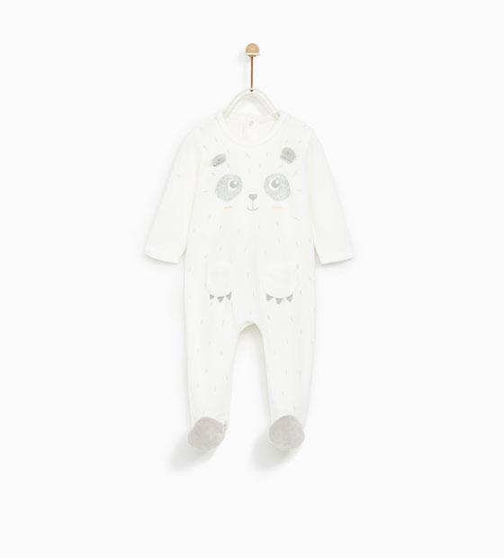 Dojčensky overal - Pajacek Zara Baby 74 biela, šedá