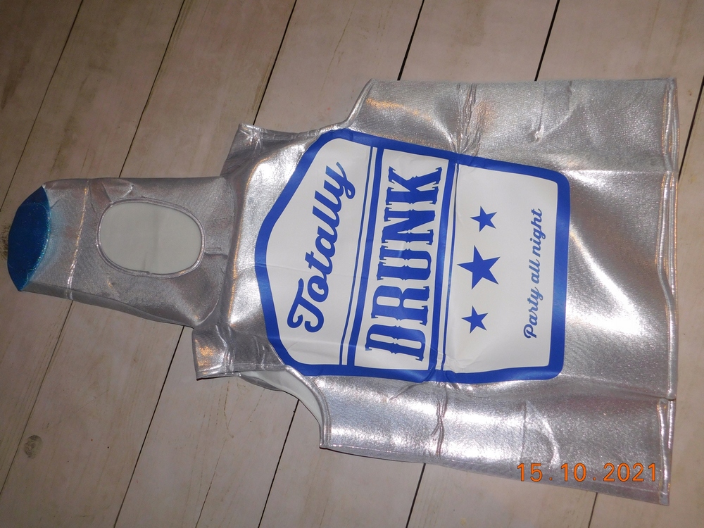 Kostým, maska - Vodka outfit prevyšuje veľkosť, kostýmy maskovania