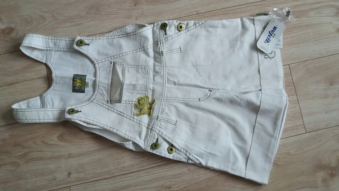 Detská košeľa - Krátky wójcik 140 Ecru, khaki, zelený, žltý