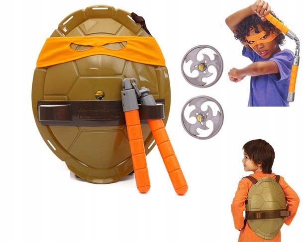 Kostým pre chlapca- Ninja korytnačky ninja prírastok Skorupa michelangelo