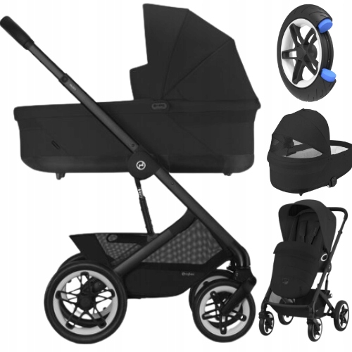 Multifunkčný kočík - 2V1 CYBEX TALOS S LUX TERRAIN MOON BLACK KOčík