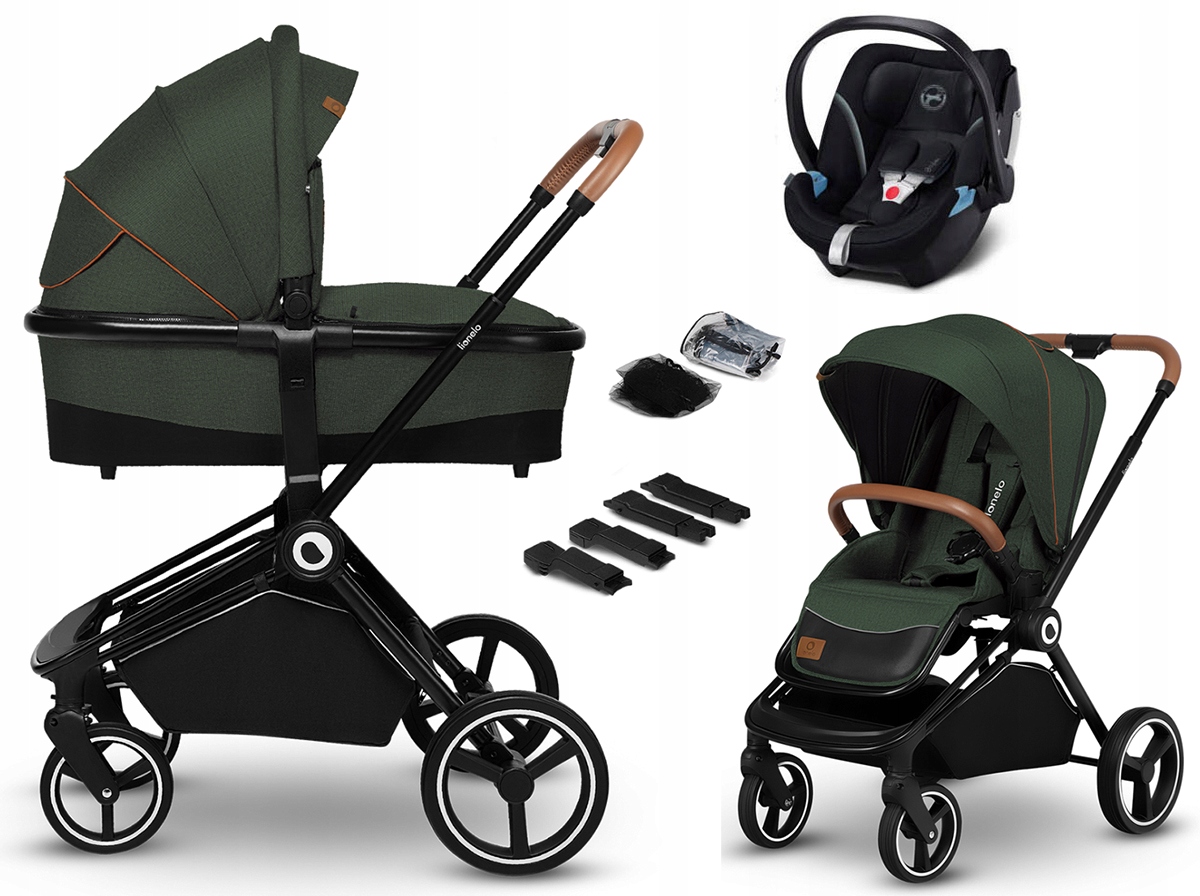 Lionelo lo-mika kočík Joie I-Snug 2 3in1 zelená