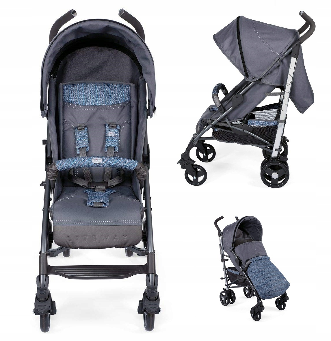 Chicco Lite Way 3 kočík do 22 kg spektra