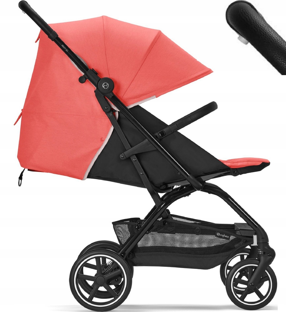 Vychádzkový kočík - KOČÍK CYBEX EEZY S PLUS+ 2, KOŽENÁ RÚČKA