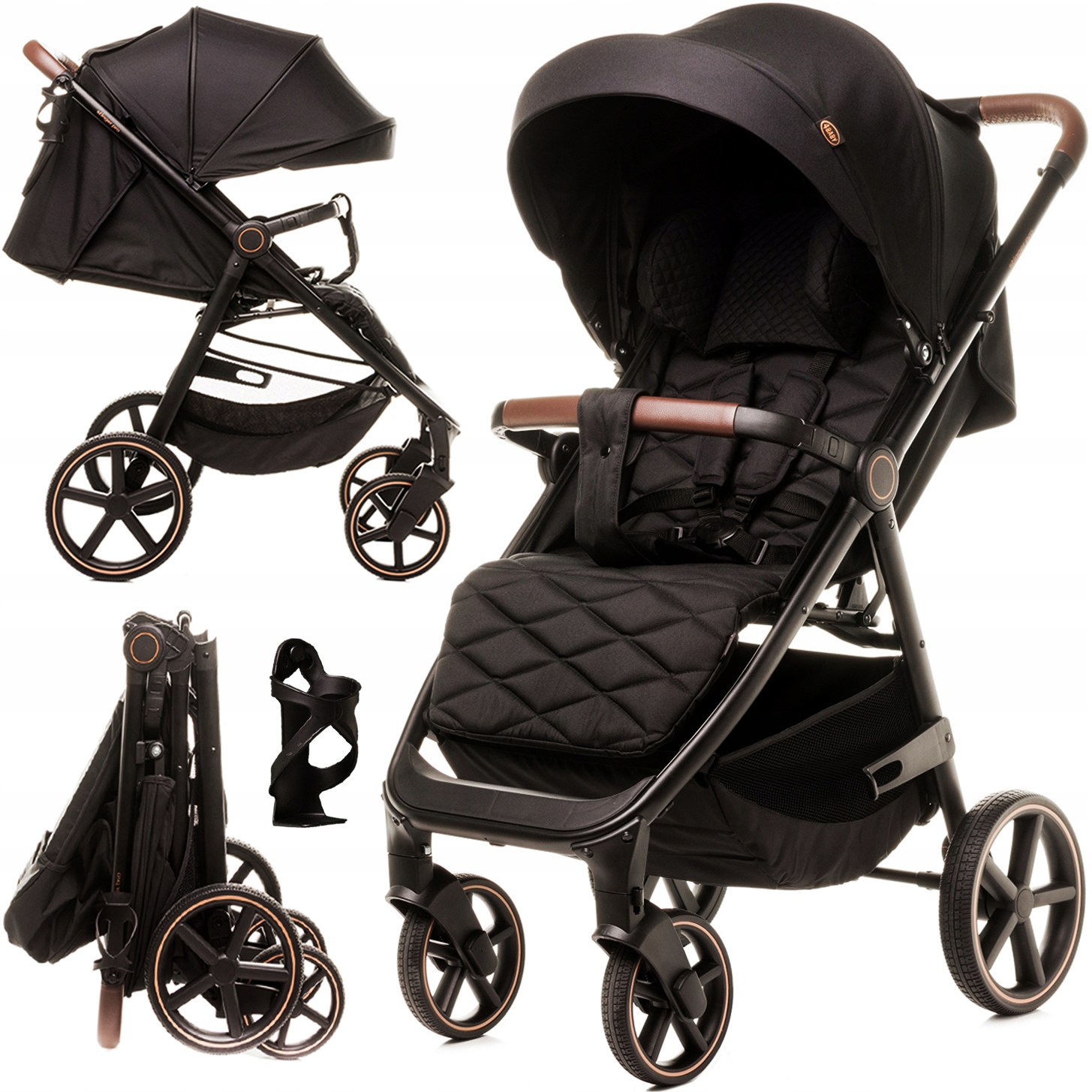 Vychádzkový kočík - Kočík kočík ľahký stinger pro veľké kolesá 0-22 kg + príslušenstvo