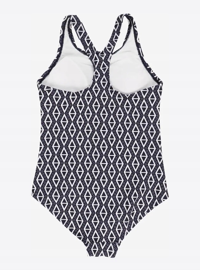 Detské plavky - Schiesser jeden -kus outfit. 140 biela, námornícka modrá