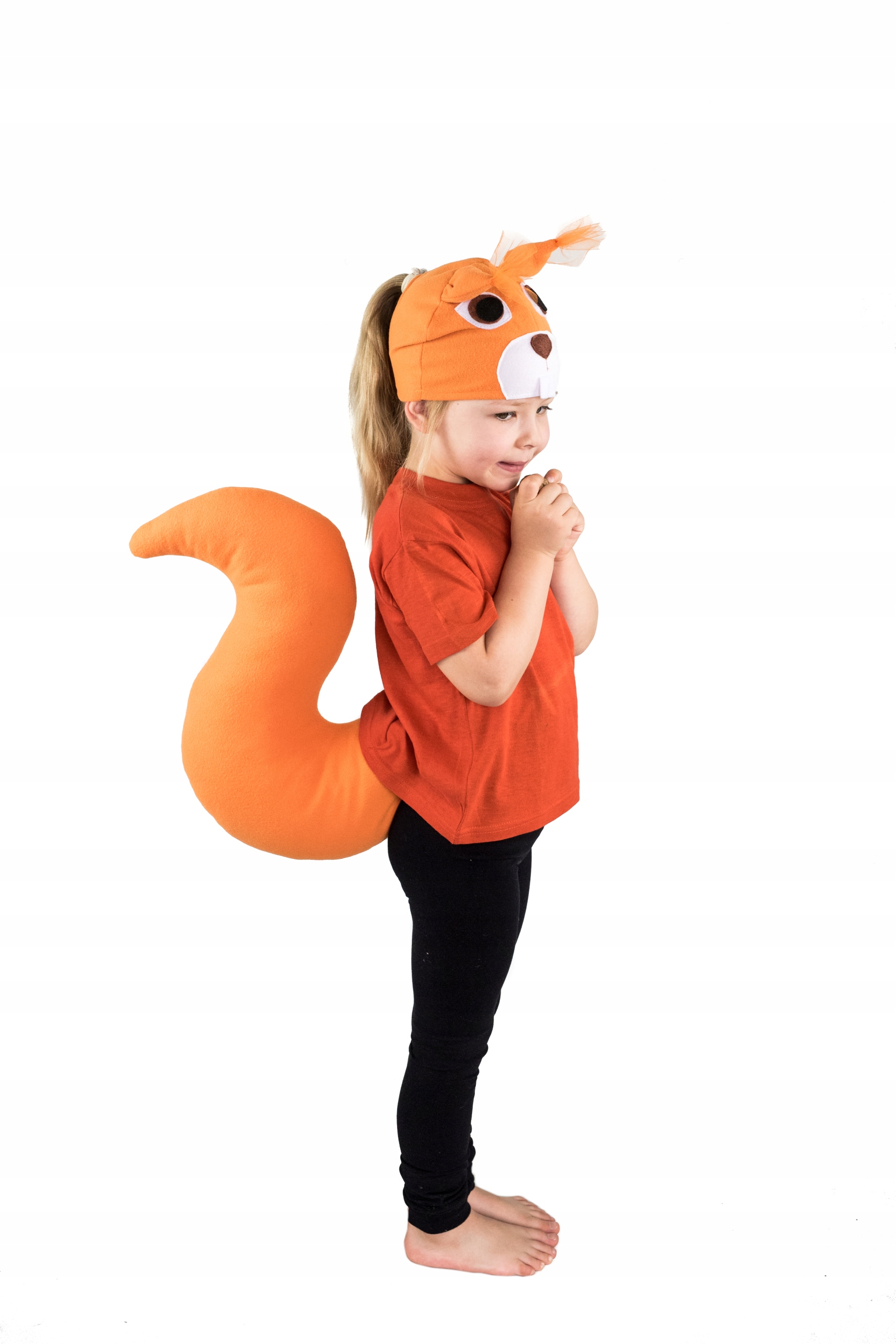 Kostým pre dievča - Veveričky oranžovej skrzatparty