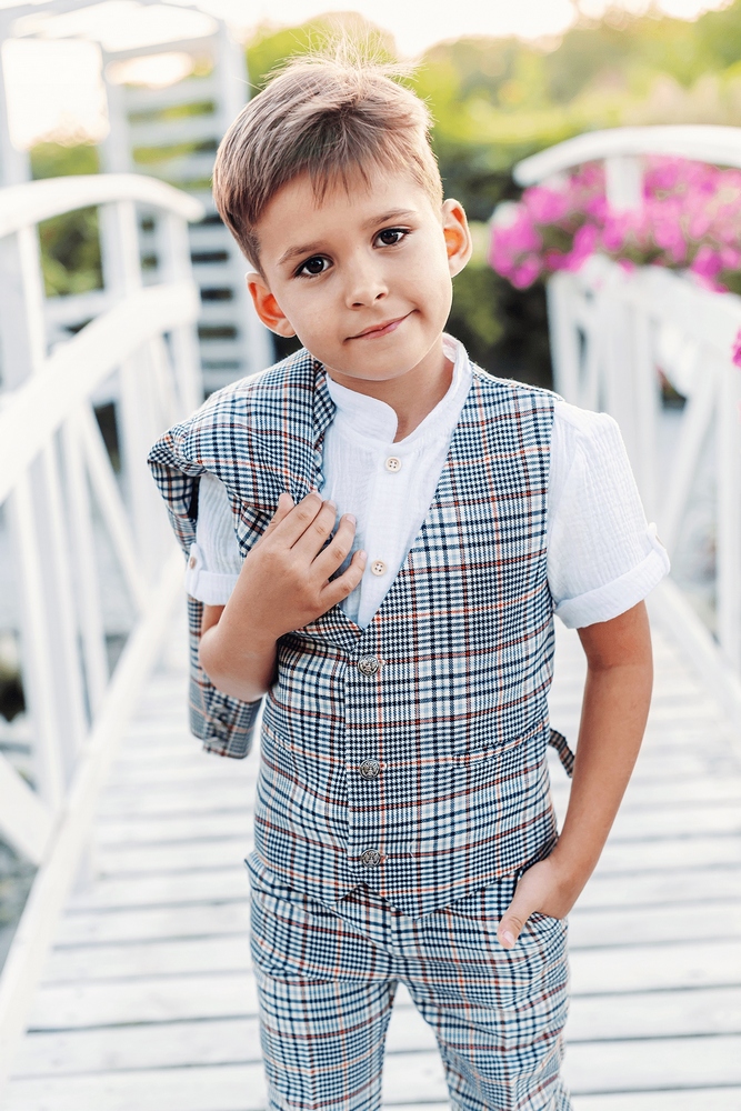 Teplaková súprava - Detský oblek od Royal Baby Shop - Polish Clothing Brand 140 Blue, Silver