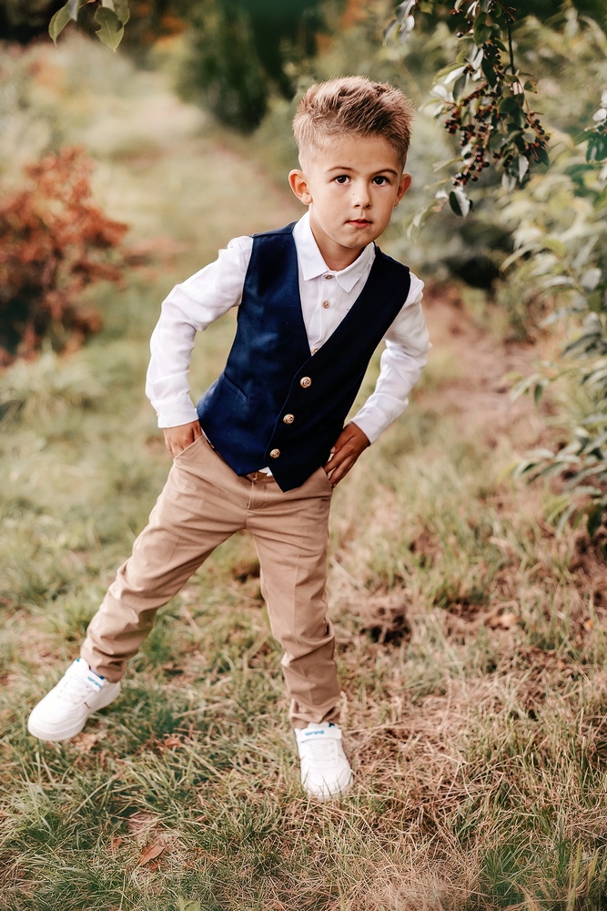 Teplaková súprava - Detský oblek od Royal Baby Shop - Polish Clothing Brand 140 Navy Blue