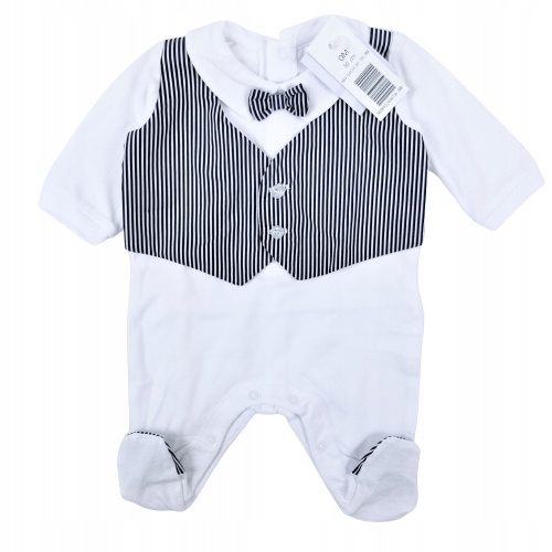 Dojčensky overal - PAJACKEK IDEXE 50 WHITE, NAVY BLUE, MULTI -COLED