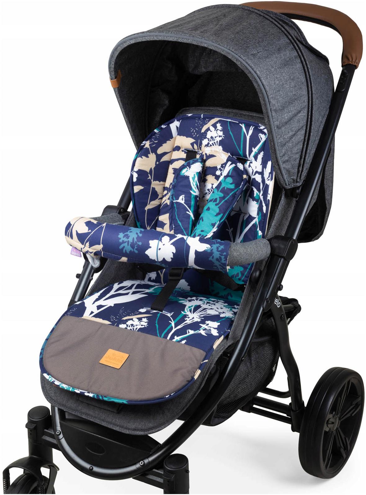 Podložka do kočíka - Double -Ded Navy Blue Yukki kočíka vložky