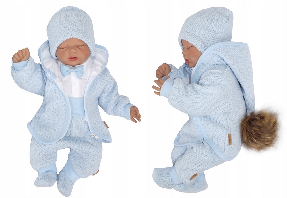 Detský komplet - Baby Set Zyzio a Zuzia 80 White 5 PC.