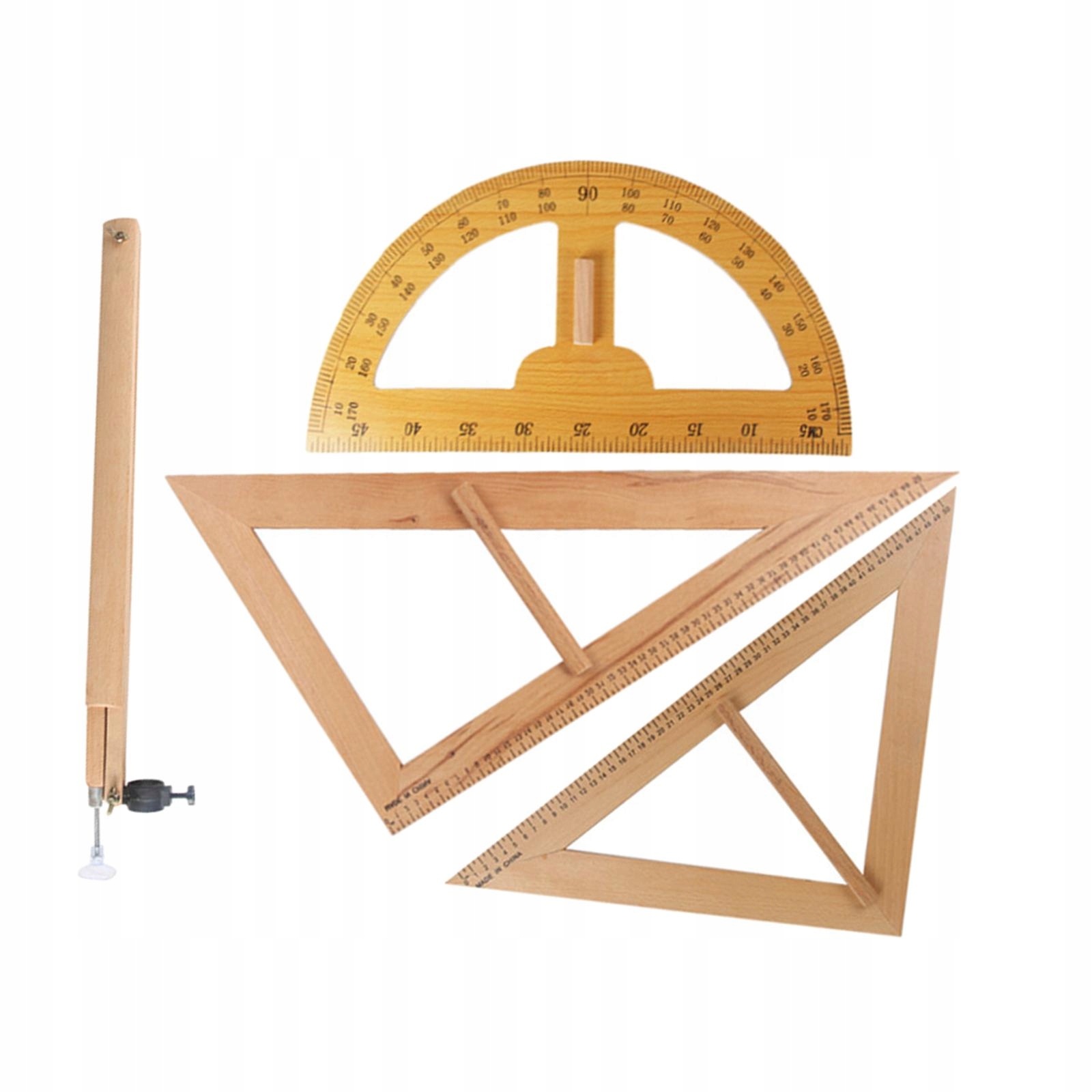 Školský peračník - Drevená matematická geometria, Knat Meter, Compass,