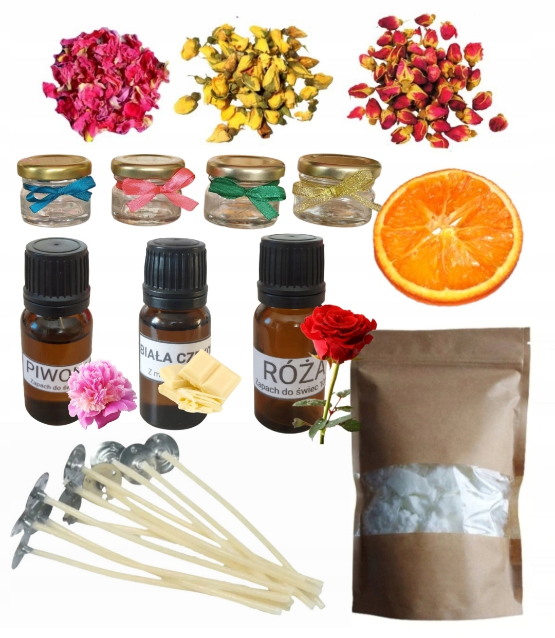 Kreatívna sada - Soy Wax Diy sú nastavené na výrobu sójových sviečok doma