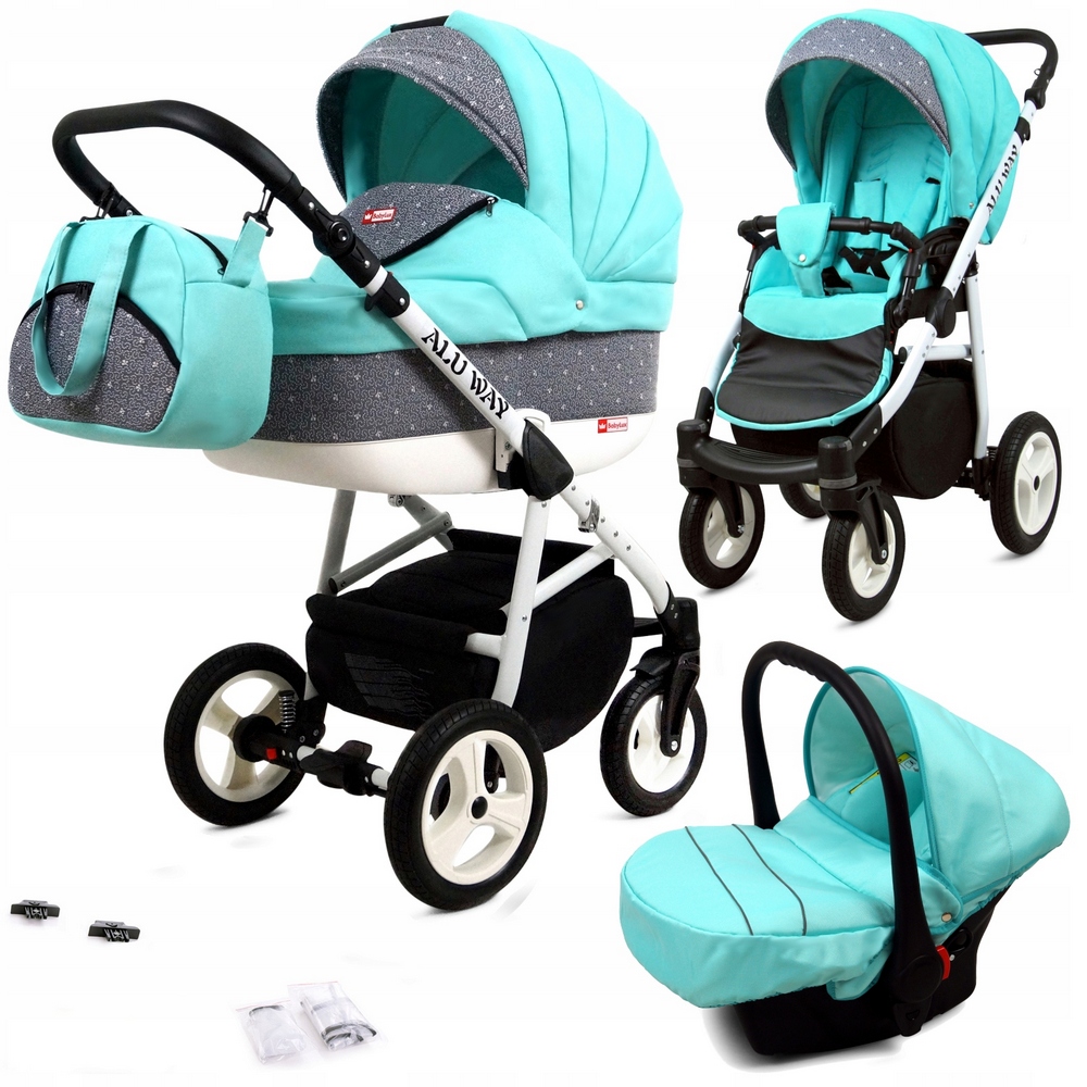 Multifunkčný kočík - 3in1 Pram BabyLux Detský kočík, 10 farieb