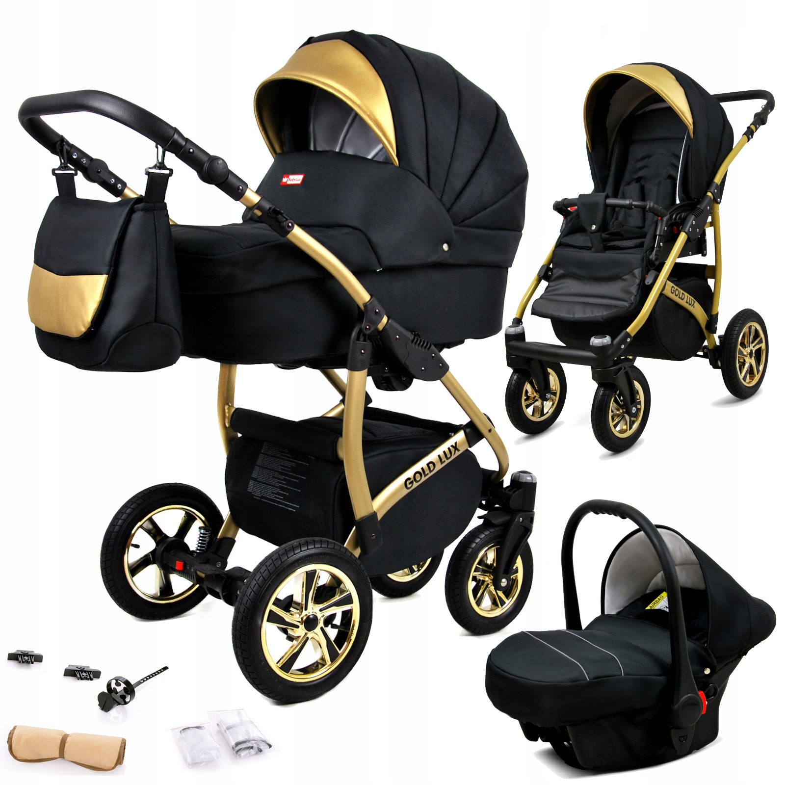 Multifunkčný kočík - 3in1 Pram BabyLux Detský kočík, 24 farieb