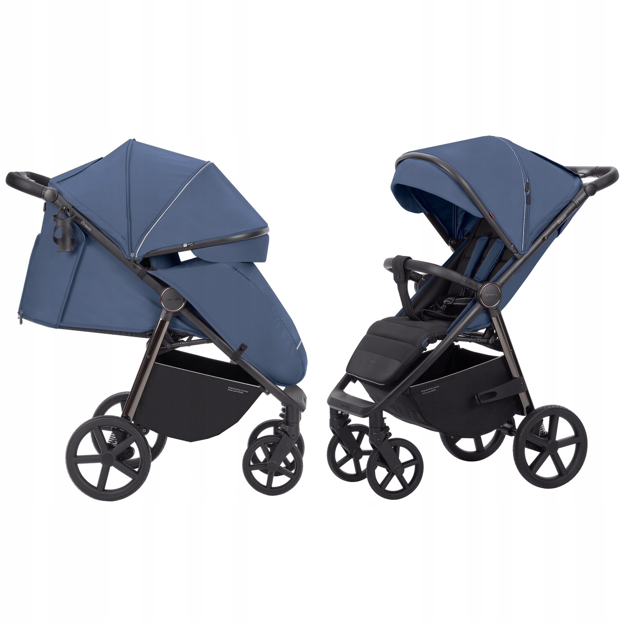 Vychádzkový kočík - Carello Bravo Plus 5515 Oxford Blue 2023 kočíka