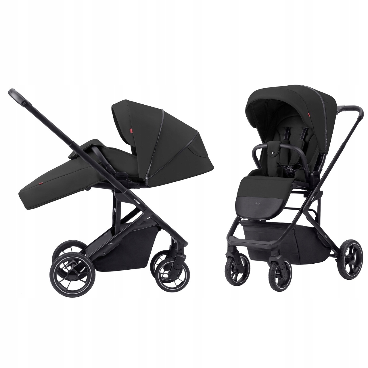 Vychádzkový kočík - Carrello Alfa 2023 Midnigh Black Trolley