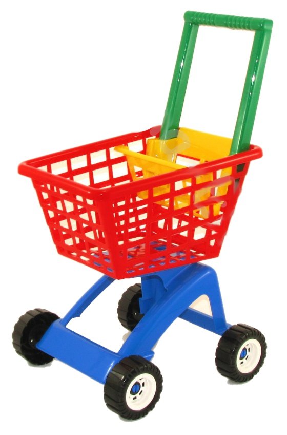 Pokladňa, obchod - Store kočík, trh s produktom Dzteci Product Polish