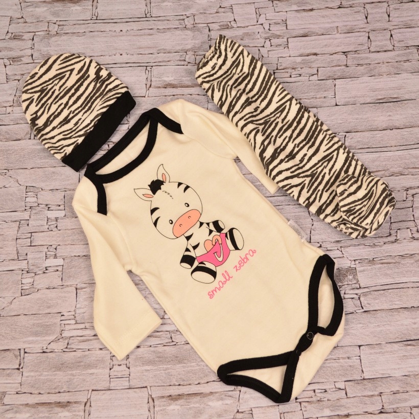 Detský komplet - Turkish Baby Set 62 Biela, viacnásobná 3 ks.