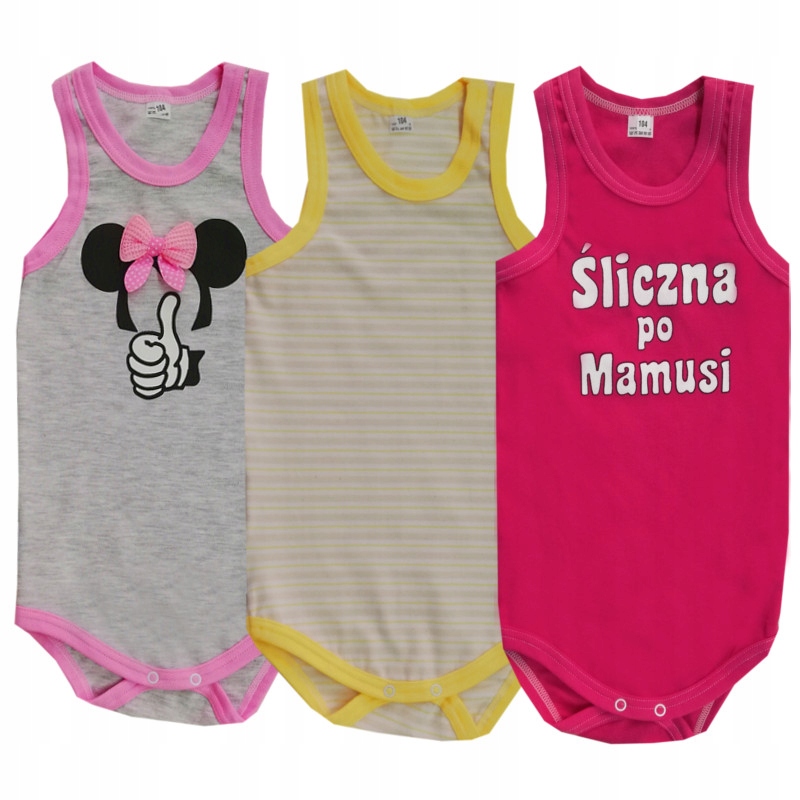 Detské body - Co spoločnosti Cotton bez rukávov JM veľkosti 116 pripevnená západkou