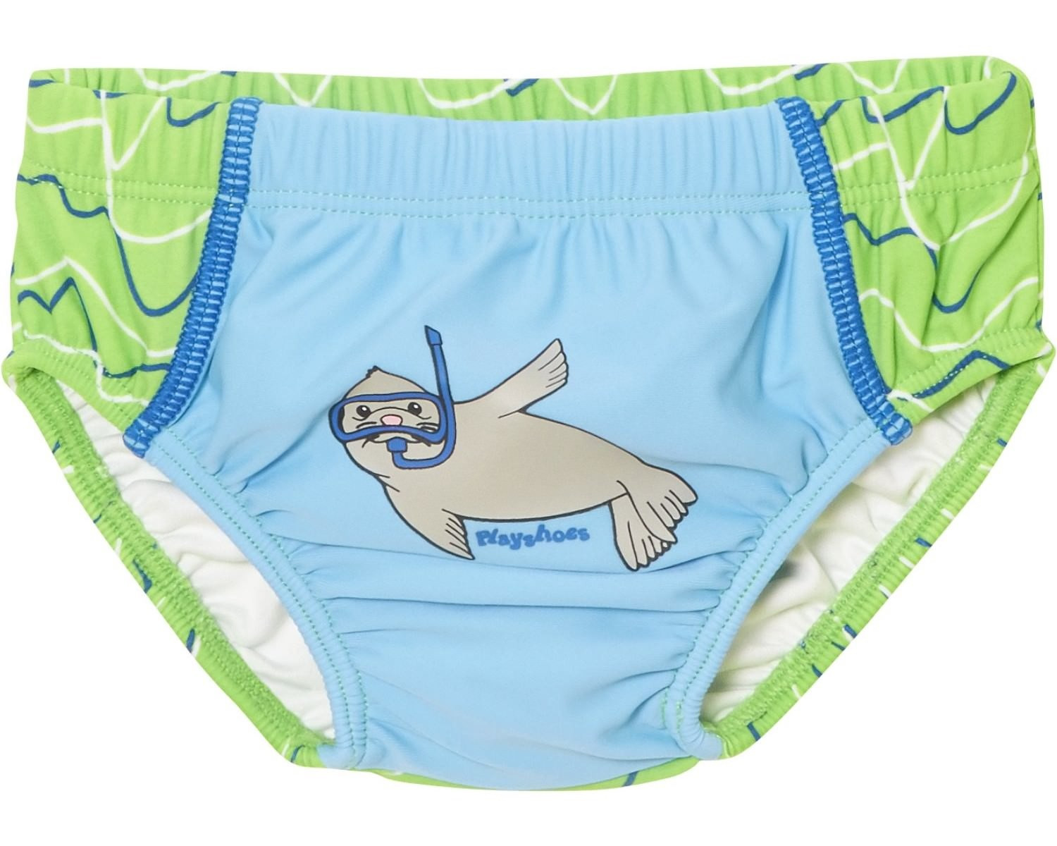 Detské plavky - Playshoes sa pošmykne 62 zelené