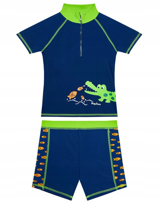 Detské plavky - Playshoes Dva kusové oblečenie 86 Navy Blue, Orange, Multi -Colored, Green