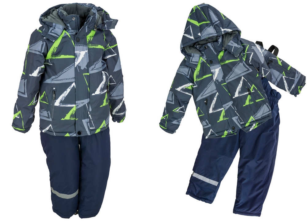 Detská kombinéza - Zimné kombinézy 98 NAVY BLUE, šedé, viacnásobné