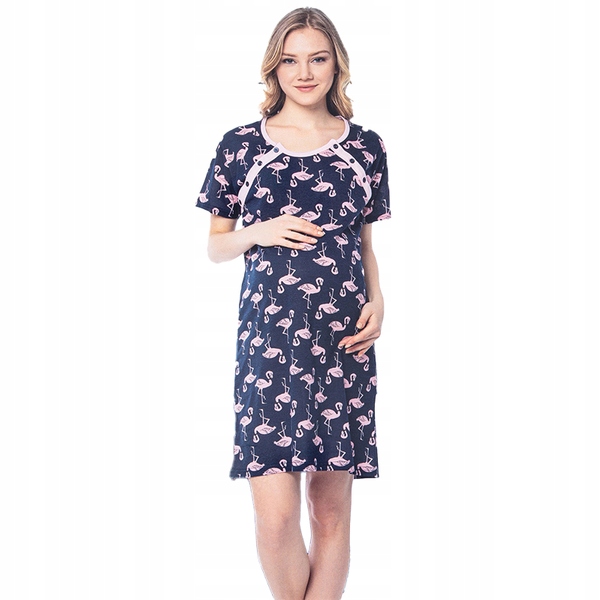 Y21254 Navy Navy Blue Tehotency Pajamas XXL-44